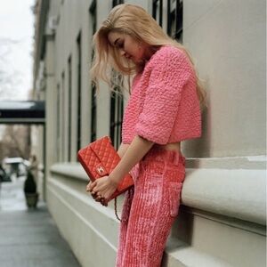 Bottega Veneta Pink Knit Top